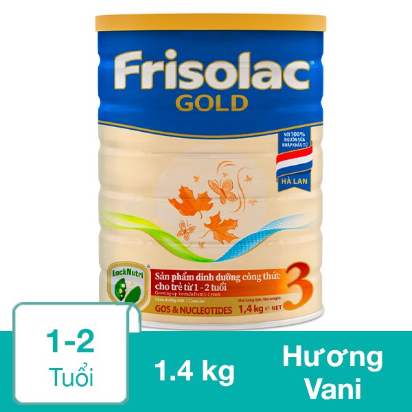 Sữa bột Friso Gold số 3 hương vani 1.4 kg (1 – 2 tuổi)