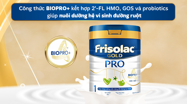 Công thức Biopro+ - Sữa bột Friso Gold Pro số 1 800g (0 - 6 tháng)