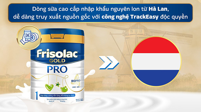 TrackEasy - Sữa bột Friso Gold pro số 1 800g (0 - 6 tháng)