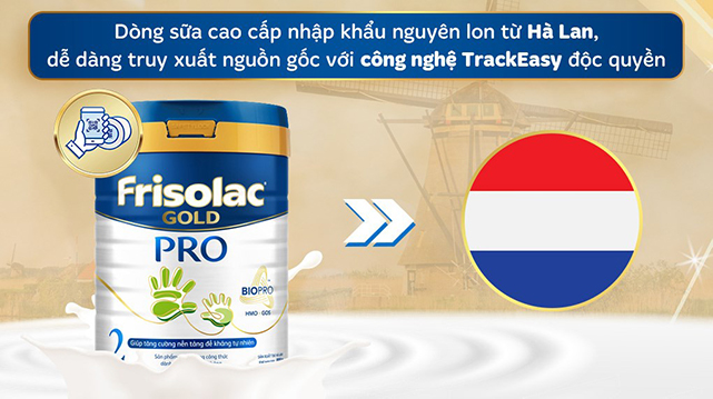 Nơi sản xuất - Sữa bột Friso Gold pro số 2 800g (6 - 12 tháng)