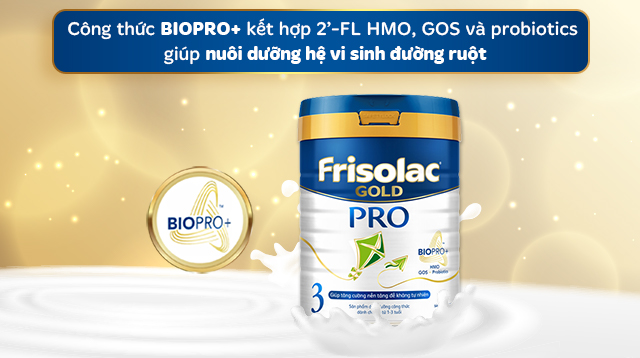 Công thức biopro - Sữa bột Friso Gold Pro số 3 800g (1 - 3 tuổi)