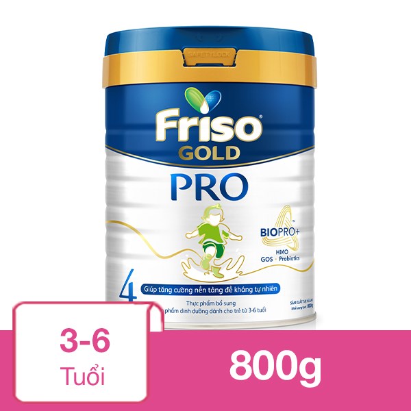 Sữa bột Friso Gold Pro số 4 800g (3 – 6 tuổi)