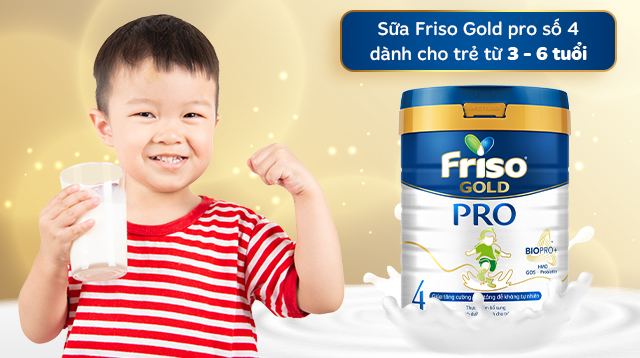 Sữa bột Friso Gold pro số 4 800g (3 - 6 tuổi) - Độ tuổi