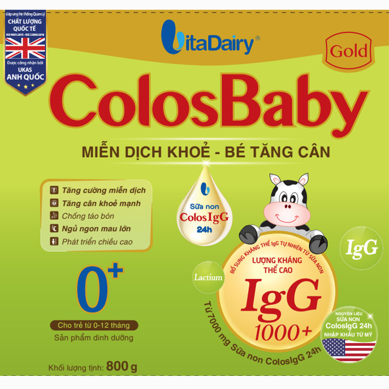 Sữa bột ColosBaby Gold 0+ (sữa non) hương vani 800g (0 - 12 tháng) 4