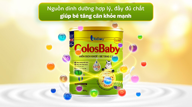 Tăng cân - Sữa bột ColosBaby Gold 0+ hương vani 800g