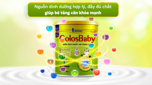Sữa bột ColosBaby Gold 1+ hương vani 800g (1 - 2 tuổi) - Tăng cân