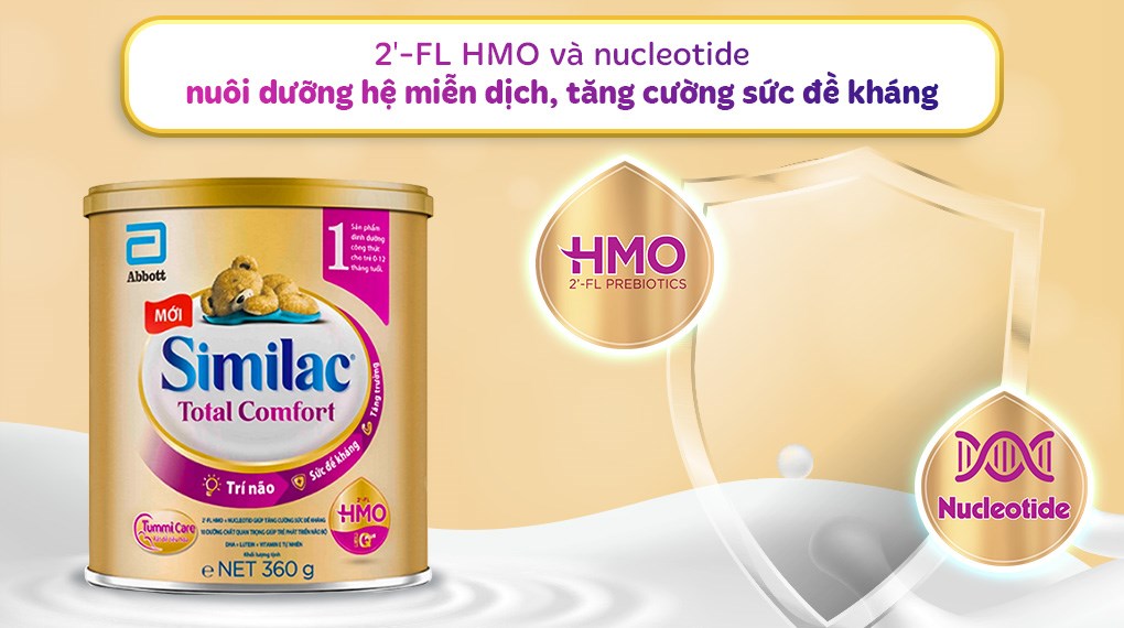 Sữa bột Similac Total Comfort số 1 360g (0 - 12 tháng) dành cho trẻ không dung nạp đường lactose