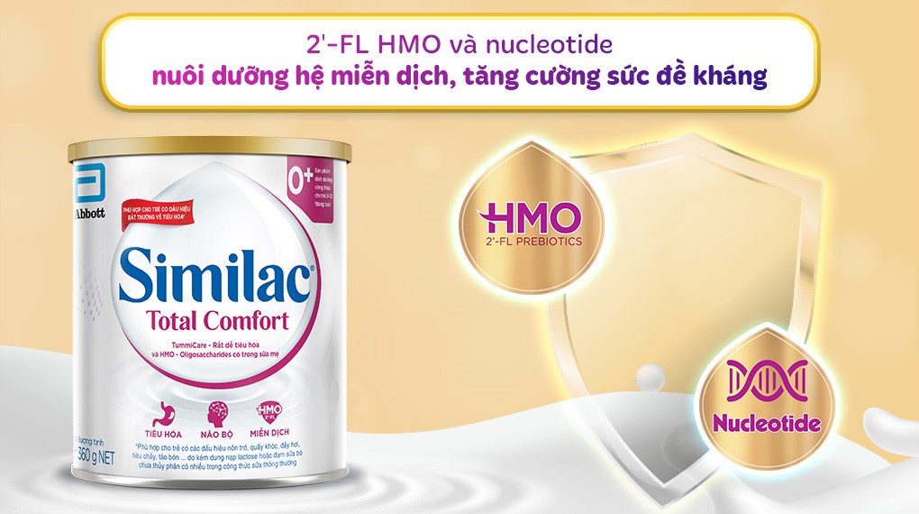 Sữa bột Similac Total Comfort 0+ 360g (0 - 12 tháng) dành cho trẻ không dung nạp đường lactose