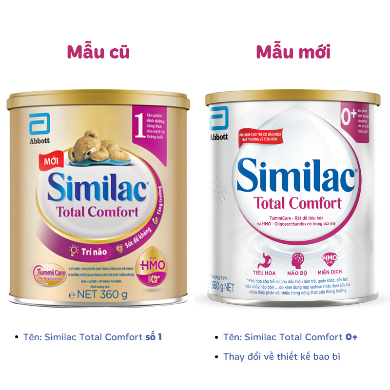Sữa bột Similac Total Comfort 0+ 360g (0 - 12 tháng) dành cho trẻ không dung nạp đường lactose 2