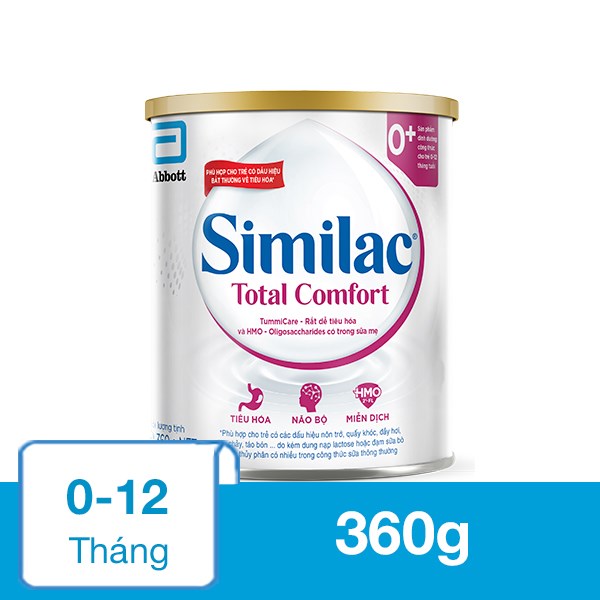 Sữa Bột Similac Total Comfort 0+ 360G (0 - 12 Tháng) Dành Cho Trẻ Không Dung Nạp Đường Lactose