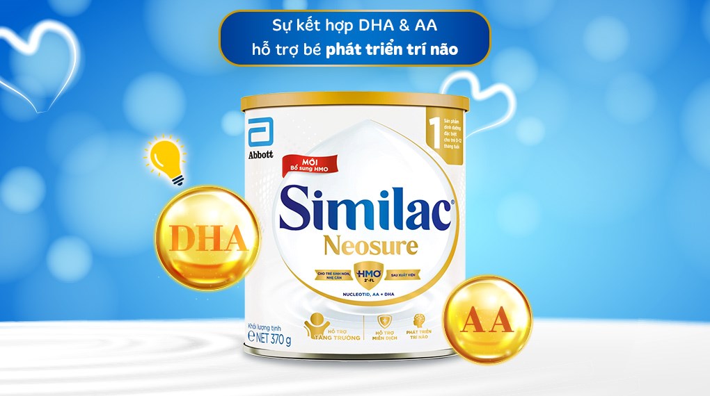 Sữa bột Similac Neosure 370g (0 - 12 tháng)
