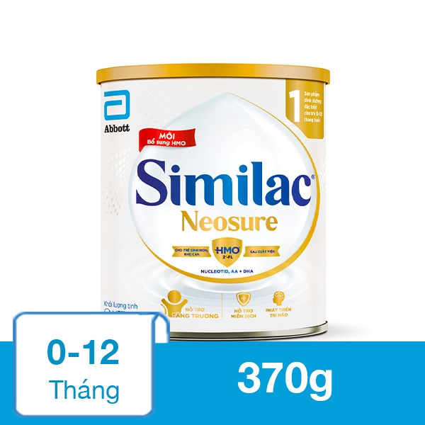 Sữa bột Similac Neosure 370g (0 – 12 tháng)