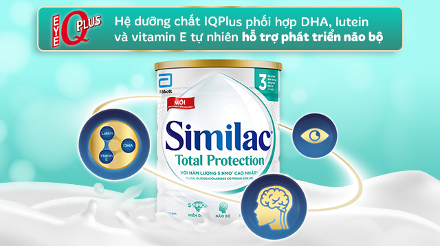 Sữa bột Similac Total Protection số 3 900g (1 - 2 tuổi) - IQPlus