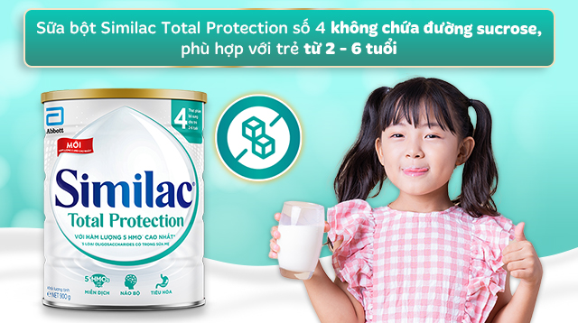 Sữa bột Similac Total Protection số 4 900g (2 - 6 tuổi) - Độ tuổi sử dụng