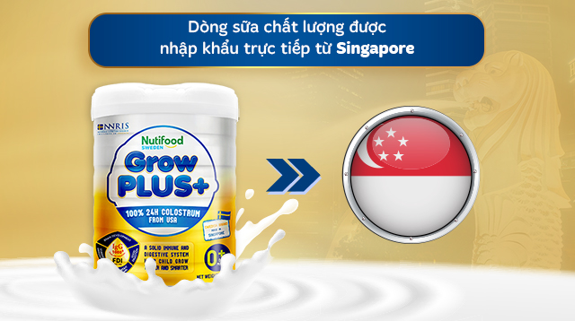 Sữa bột Nutifood GrowPLUS+ vàng (sữa non) - Nơi sản xuất