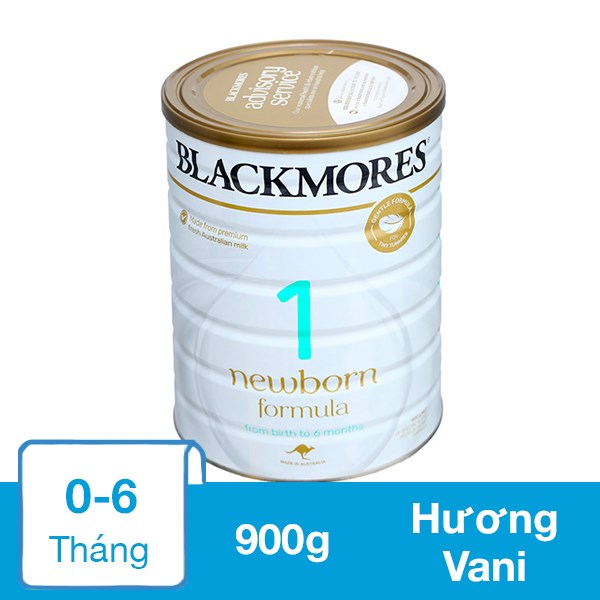 Sữa Bột Blackmores Newborn Formula Số 1 Hương Vani 900G (0 - 6 Tháng)