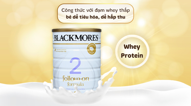Hỗ trợ hệ tiêu hóa - Sữa bột Blackmores Follow-on Formula số 2 hương vani 900g (6 - 12 tháng)