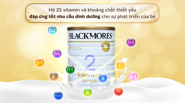 Sữa bột Blackmores Follow-on Formula số 2 - Hệ dưỡng chất