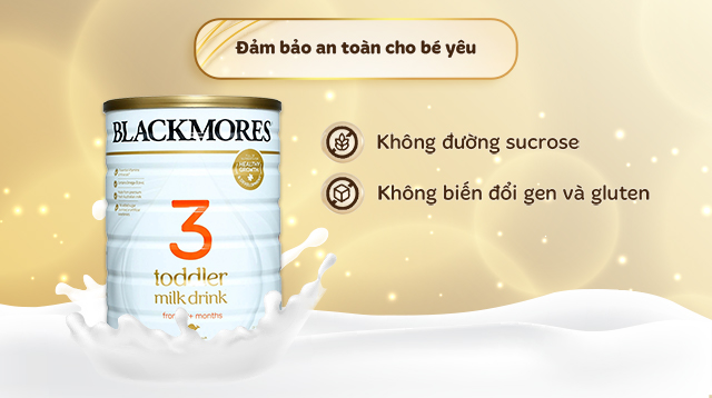 Chất lượng - Sữa bột Blackmores Toddler Milk Drink số 3 hương vani 900g (từ 1 tuổi)