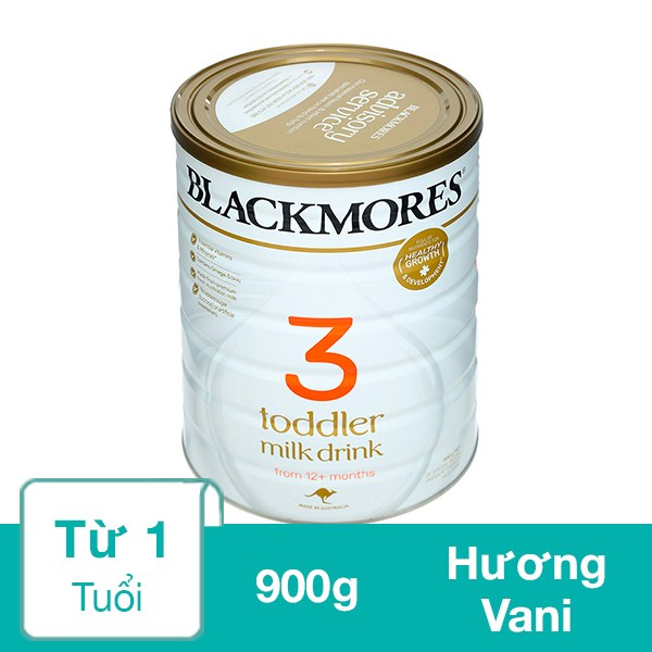 Sữa Bột Blackmores Toddler Milk Drink Số 3 Hương Vani 900G (Từ 1 Tuổi)