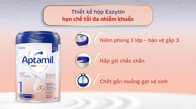 Thiết kế - Sữa bột Aptamil Profutura Duobiotik số 1 800g (0 - 6 tháng)