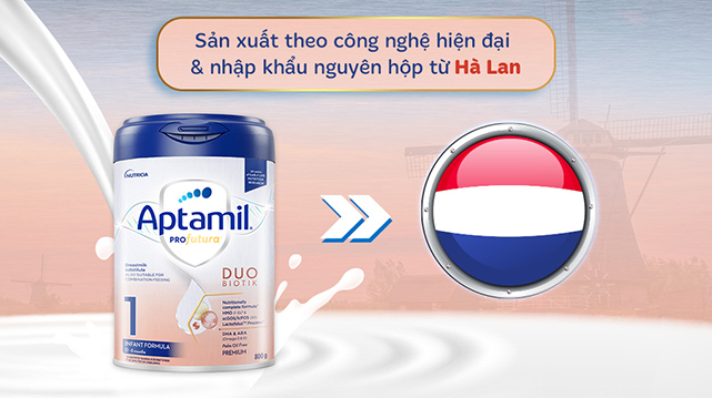 Nơi sản xuất - Sữa bột Aptamil Profutura Duobiotik số 1 800g (0 - 6 tháng)