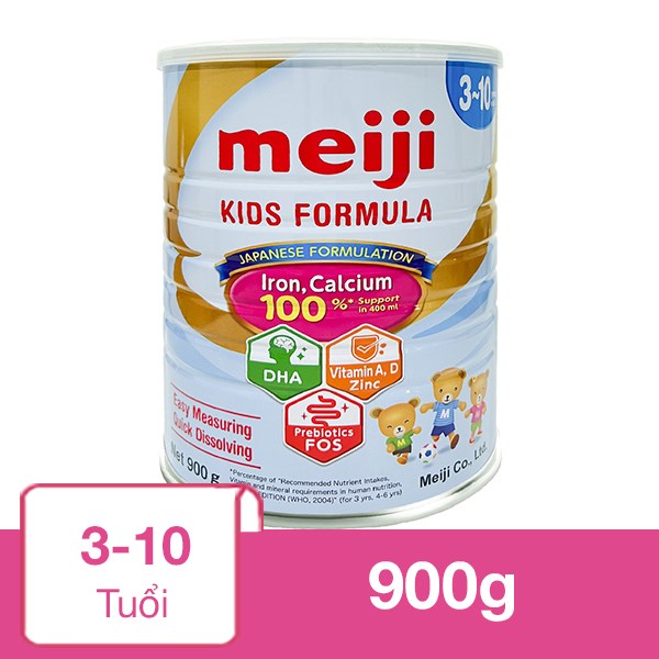 Sữa bột Meiji Kids Formula 900g (3 – 10 tuổi)