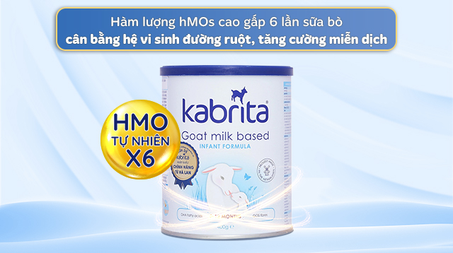 Cân bằng hệ vi sinh đường ruột - Sữa bột Kabrita số 1 400g (0 - 12 tháng) Cân bằng hệ vi sinh đường ruột - Sữa bột Kabrita số 1 400g (0 - 12 tháng)