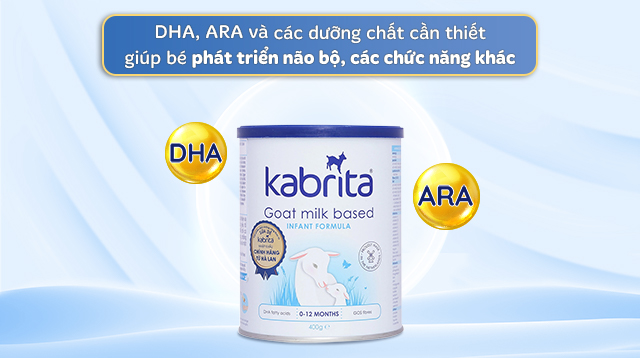 Phát triển não bộ - Sữa bột Kabrita số 1 400g (0 - 12 tháng) Phát triển não bộ - Sữa bột Kabrita số 1 400g (0 - 12 tháng)