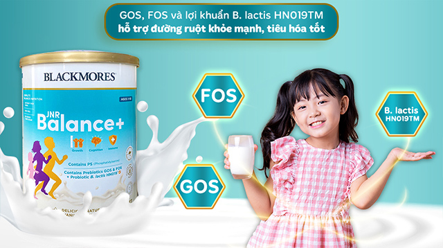 Sữa bột Blackmores JNR Balance+ hương vani 400g (1 - 10 tuổi) - Tiêu hóa Sữa bột Blackmores JNR Balance+ hương vani 400g (1 - 10 tuổi) - Tiêu hóa