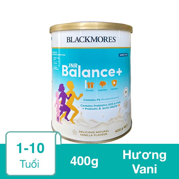 Sữa Bột Blackmores Jnr Balance+ Hương Vani 400G (1 - 10 Tuổi)