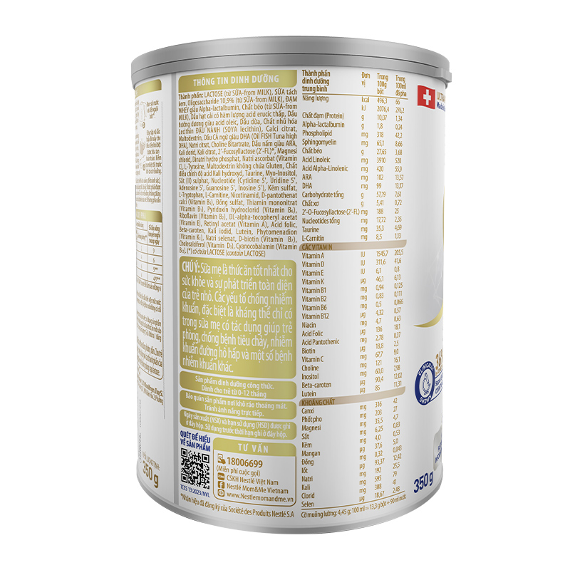 Sữa bột Nestlé S-26 Ultima số 1 350g (0 - 12 tháng) 4