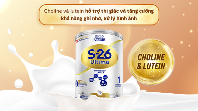 Phát triển não bộ - Sữa bột Nestlé S-26 Ultima số 1 750g (0 - 12 tháng)