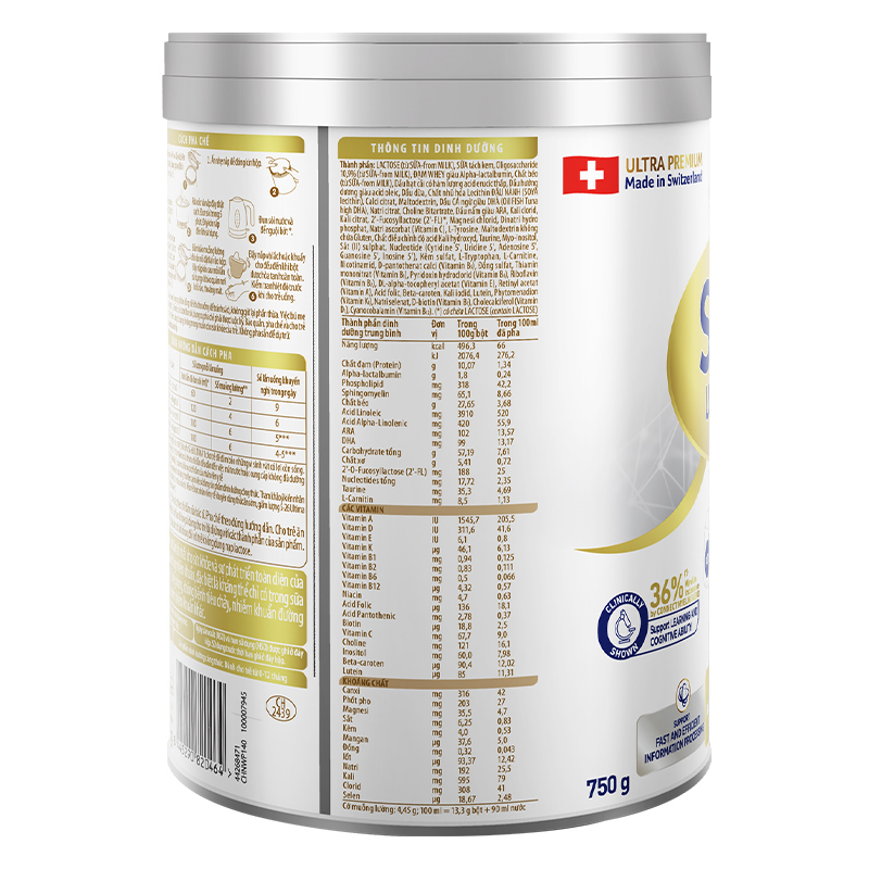 Sữa bột Nestlé S-26 Ultima số 1 350g (0 - 12 tháng) 14