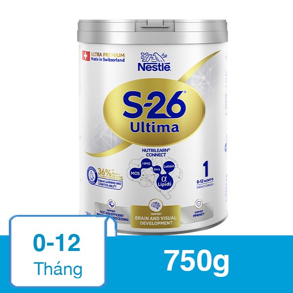 Sữa bột Nestlé S-26 Ultima số 1 750g (0 – 12 tháng)