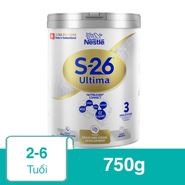 Sữa bột Nestlé S-26 Ultima số 3 750g (2 – 6 tuổi)