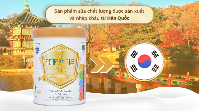 Nơi sản xuất - Sữa bột XO Imperial Kid 800g (2 - 15 tuổi)