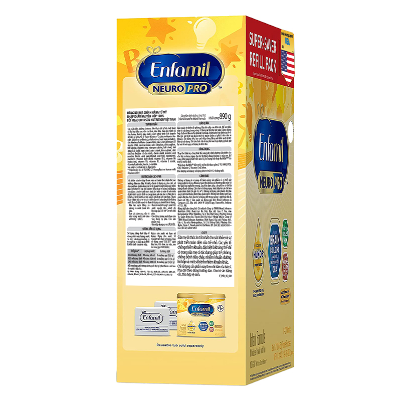 Sữa bột Enfamil Neuropro Infant Formula 890g (0 - 12 tháng) 3