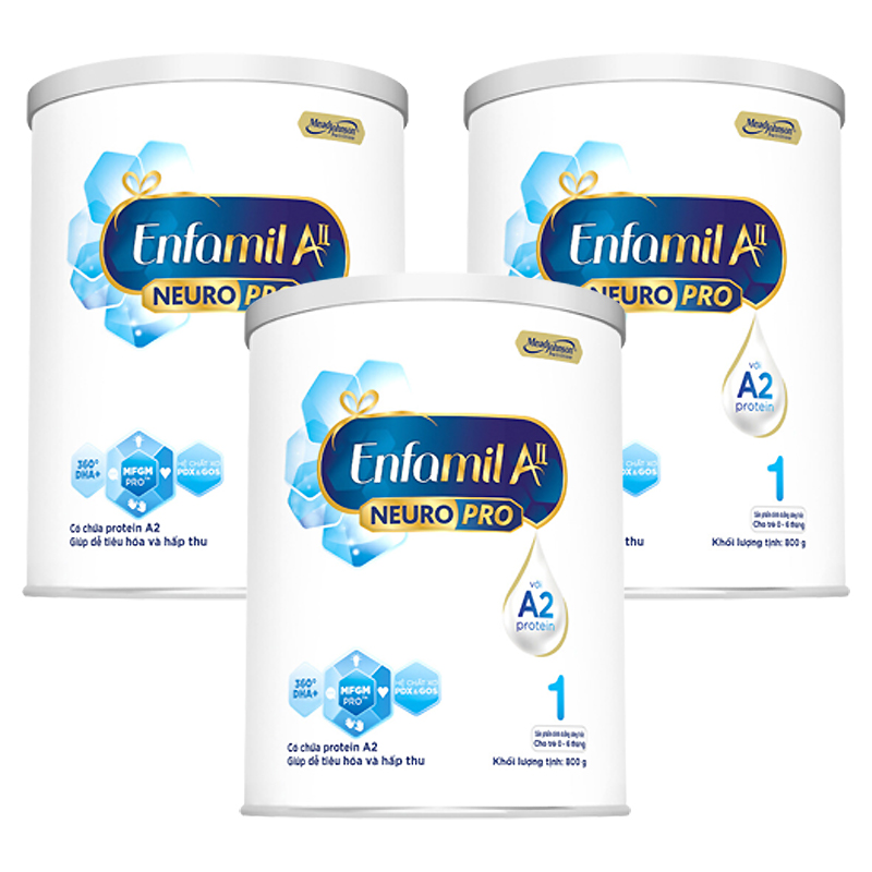 Combo 3 hộp sữa bột Enfamil A2 Neuropro Infant Formula số 1