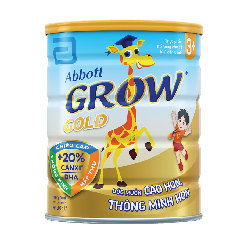 Combo 3 hộp sữa bột Abbott Grow Gold 3+