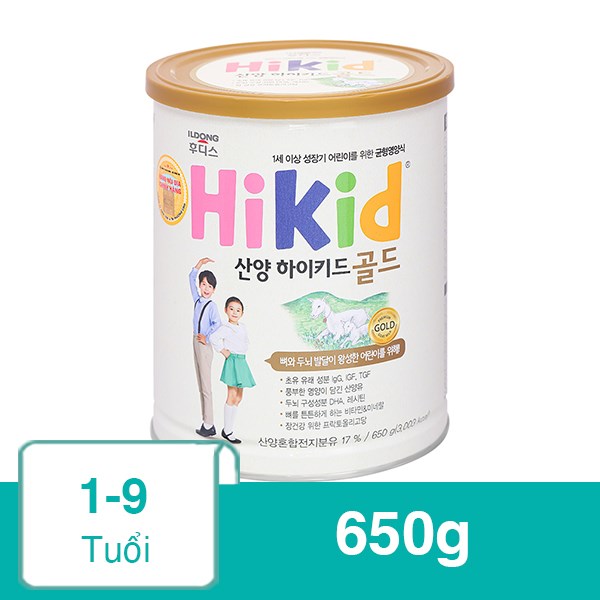 Sữa Dê Hikid (Sữa Non) 650G (1 - 9 Tuổi)