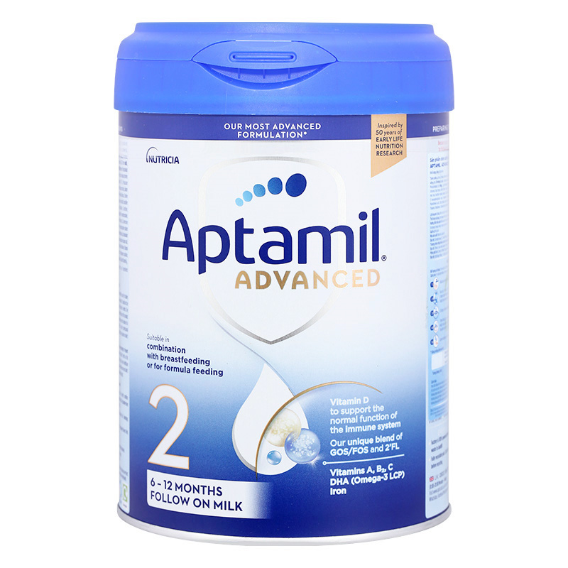 Sữa bột Aptamil Anh Advanced số 2 800g (6 - 12 tháng)