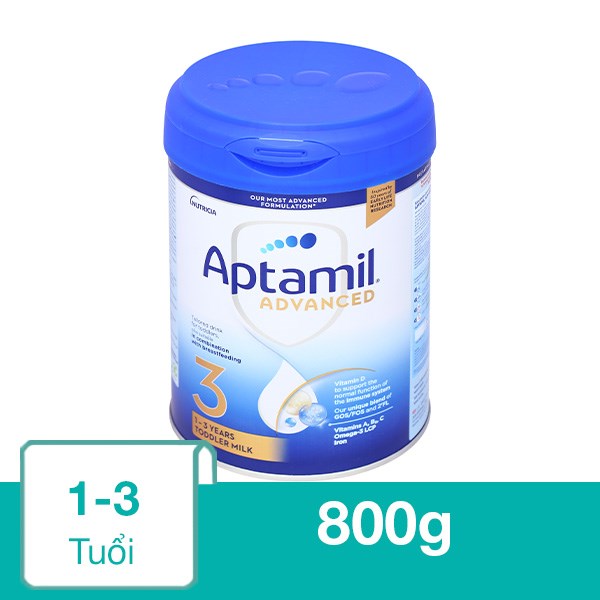 Sữa Bột Aptamil Anh Advanced Số 3 800G (1 - 3 Tuổi)