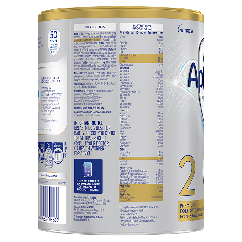 Sữa bột Aptamil Úc Profutura số 2