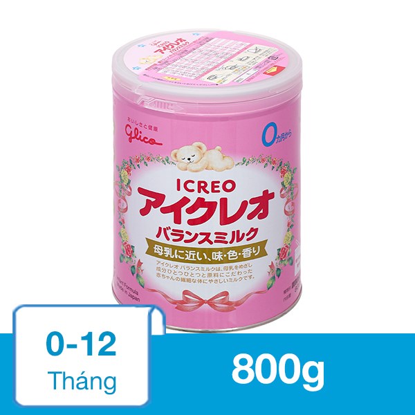 Sữa Bột Glico Icreo Số 0 800G (0 - 12 Tháng)