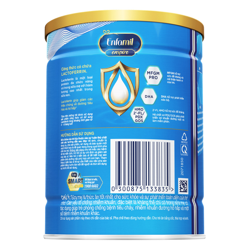 Sữa bột Enfamil Enspire số 1 350g (0 - 12 tháng)