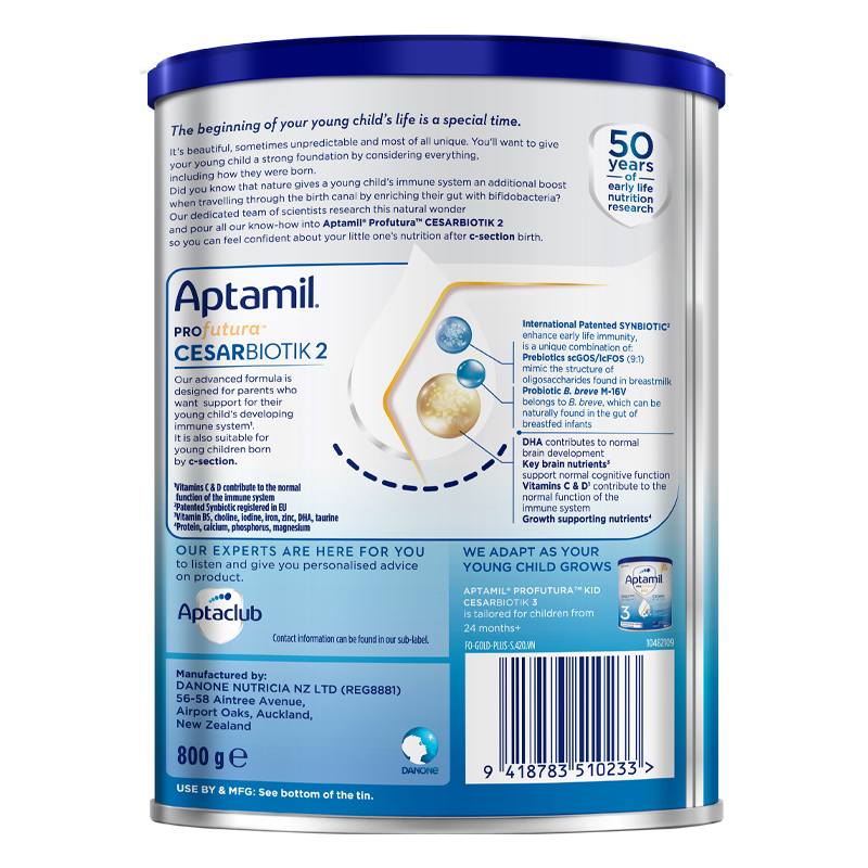 Sữa bột Aptamil Profutura Cesarbiotik số 2