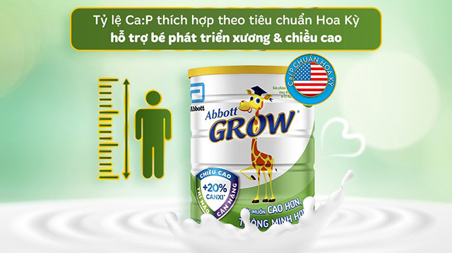 CaP - Sữa bột Abbott Grow số 2 hương vani 900g