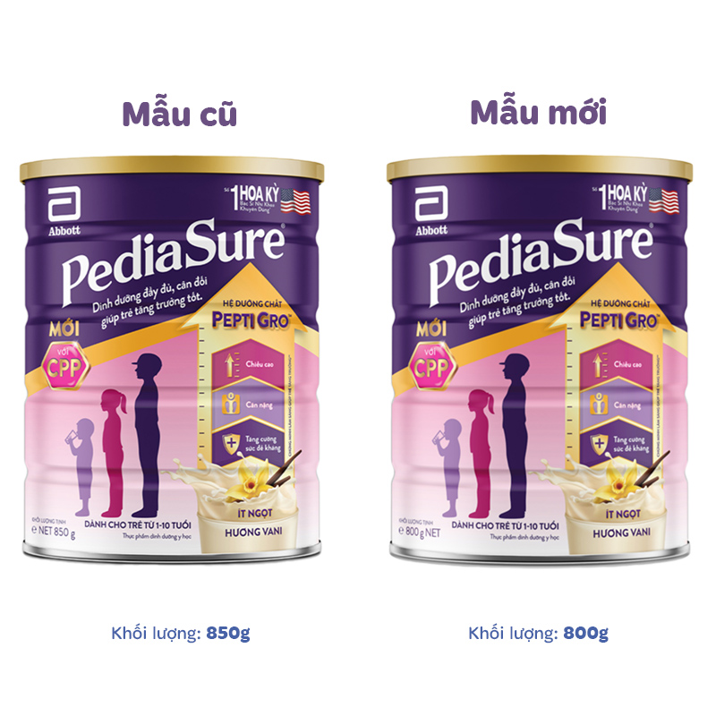 Sữa bột Abbott PediaSure BA hương vani 800g (1 - 10 tuổi) 3