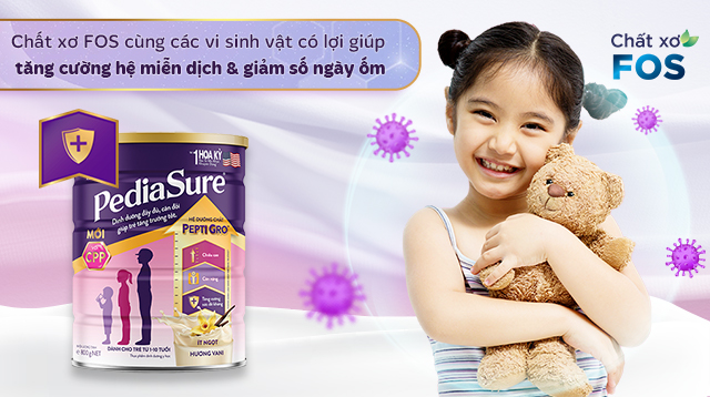 Tăng cường miễn dịch nhờ chất xơ hoà tan FOS và probiotics